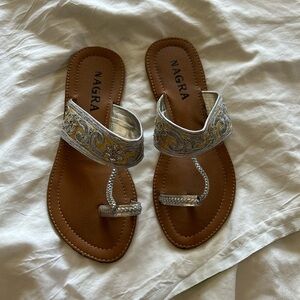 Women's Silver desi Sandals